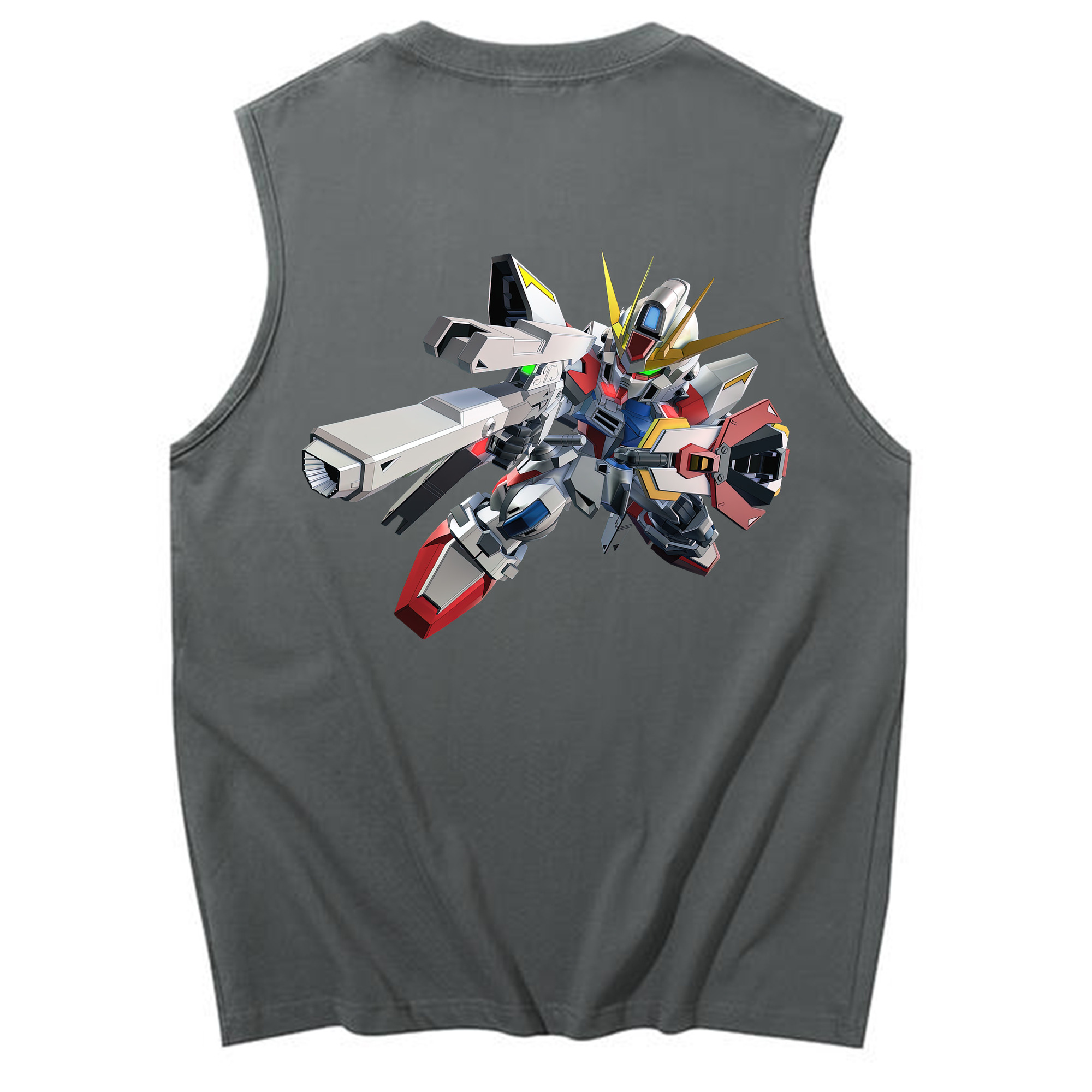 （画像用） 機動戦士ガンダム Mobile Suit Gundam コットン100％タンクトップ（背面プリント）